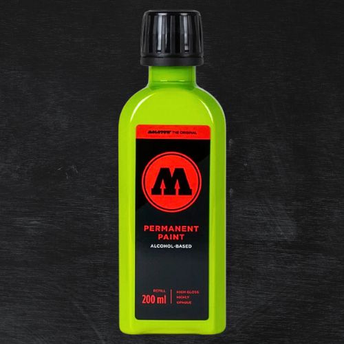 Molotow Permanent Paint Alcohol Refill 200ml Cream Green