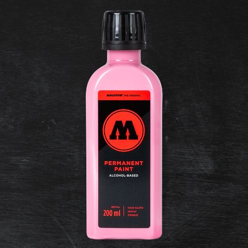 Molotow Permanent Paint Alcohol Refill 200ml Fucshia Pink