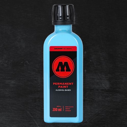 Molotow Permanent Paint Alcohol Refill 200ml Shock Blue