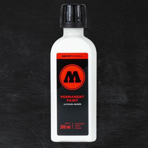 Molotow Permanent Paint Alcohol Refill 200ml Signal White