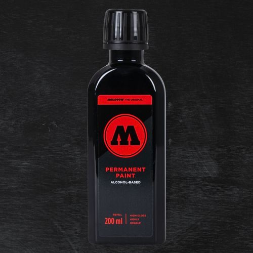 Molotow Permanent Paint Alcohol Refill 200ml Signal Black