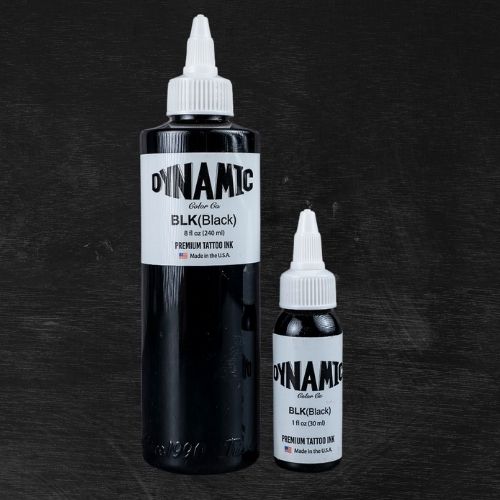 Dynamic Black Tattoo Ink 1oz - Professional Quality Tattoo Artist Ink
