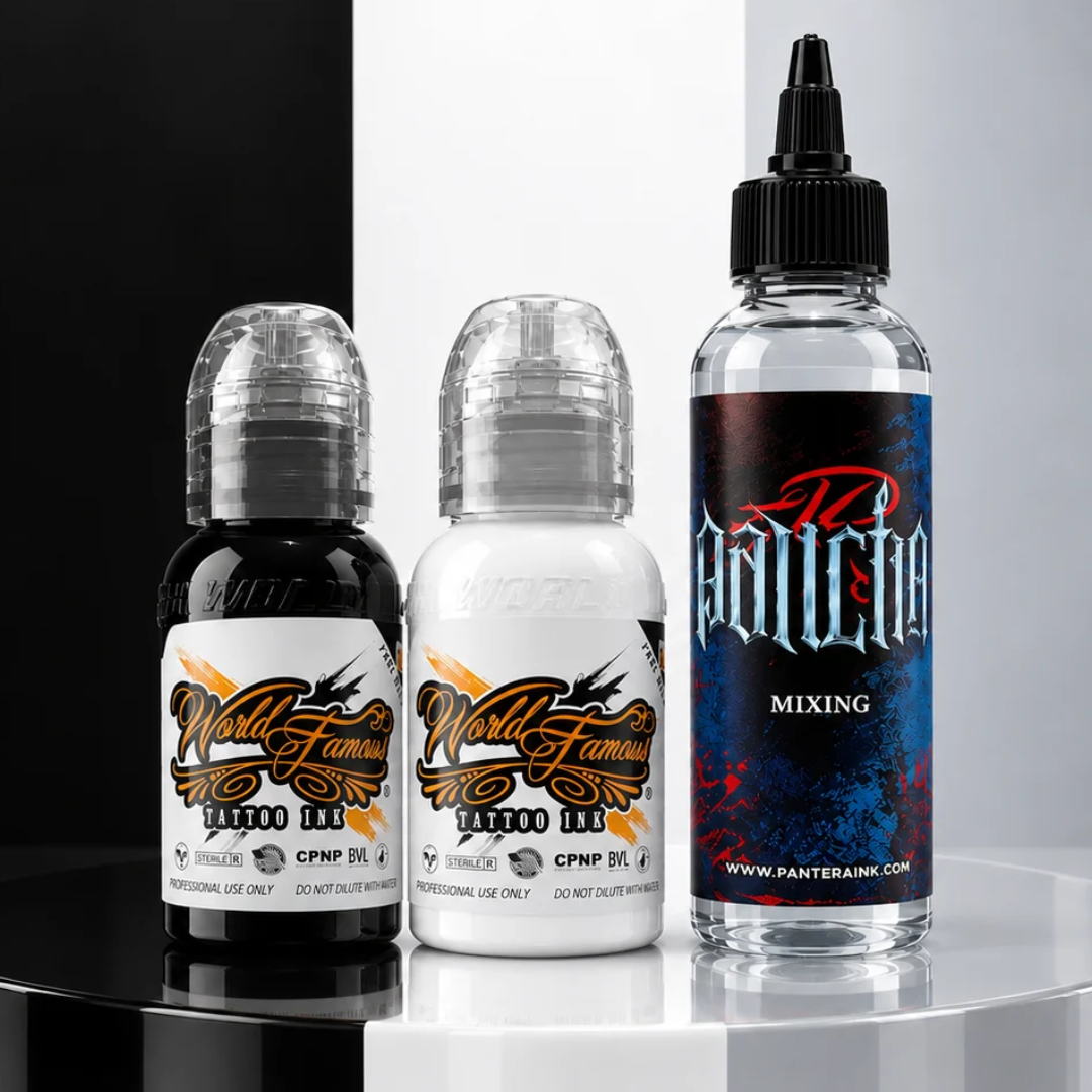 World Famous Ink Negro / Blanco / Diluyentes
