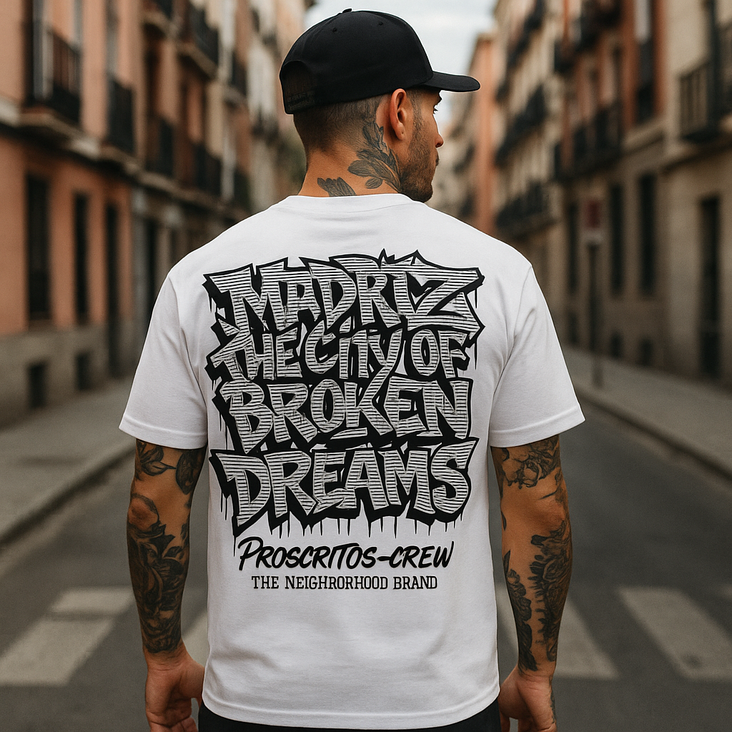 T-shirt Proscritos Crew Madriz Sonhos Quebrados
