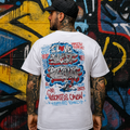 Outlaws Crew White Graffiti T-Shirt