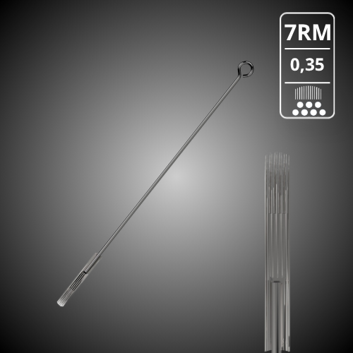 Agujas Varilla 7RM 0,35 50Uds