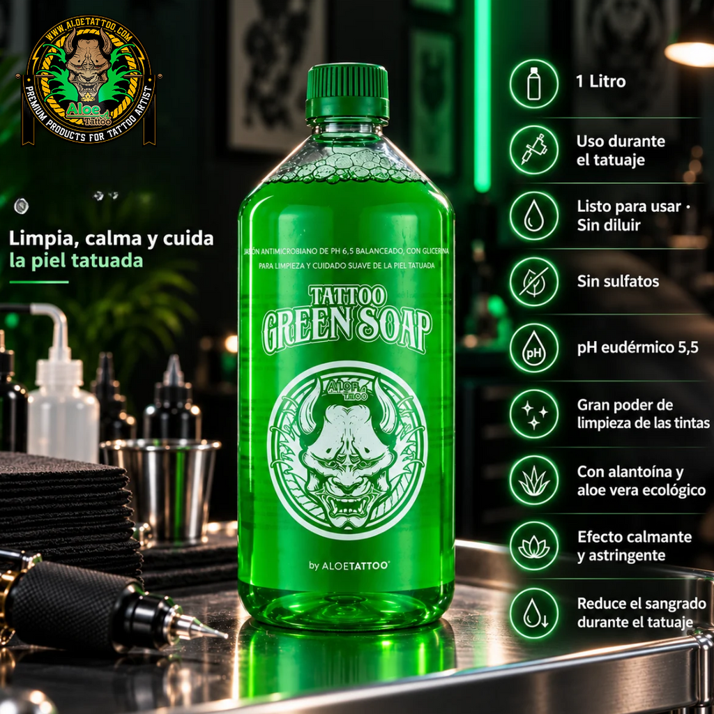 Aloe Tattoo Green Soap