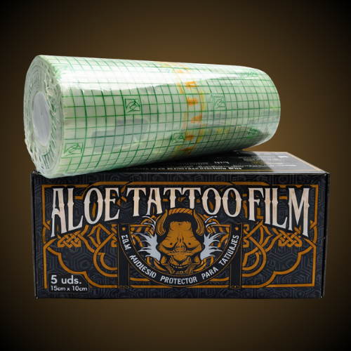 Película para tatuagem de aloé vera em rolo, 15 cm x 10 m