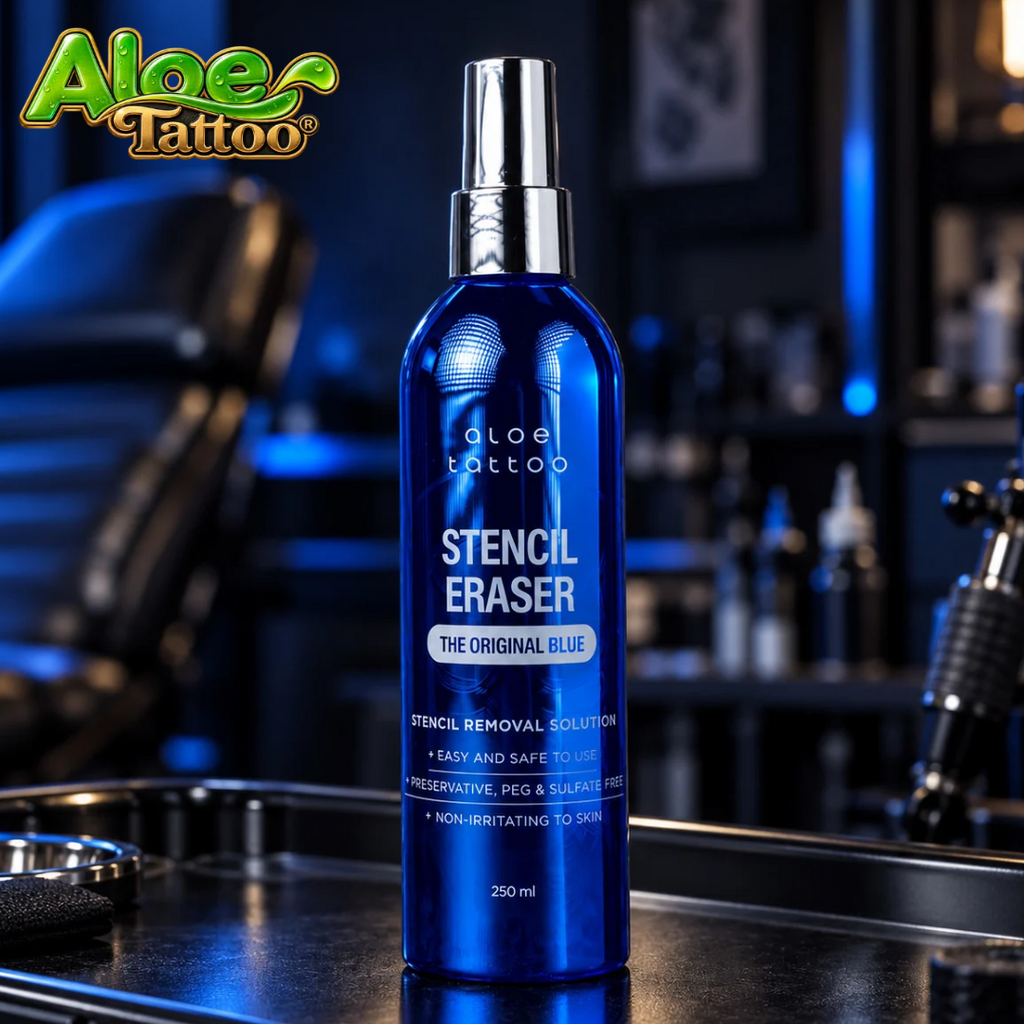 Aloe Tattoo Stencil Premium Eraser Blue 250ml