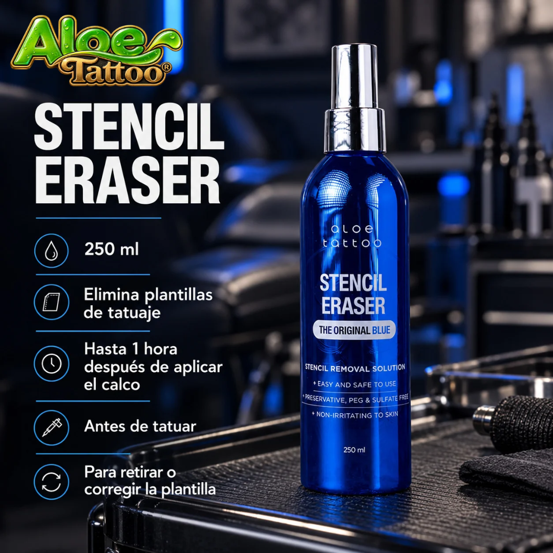Aloe Tattoo Stencil Premium Eraser Blue 250ml