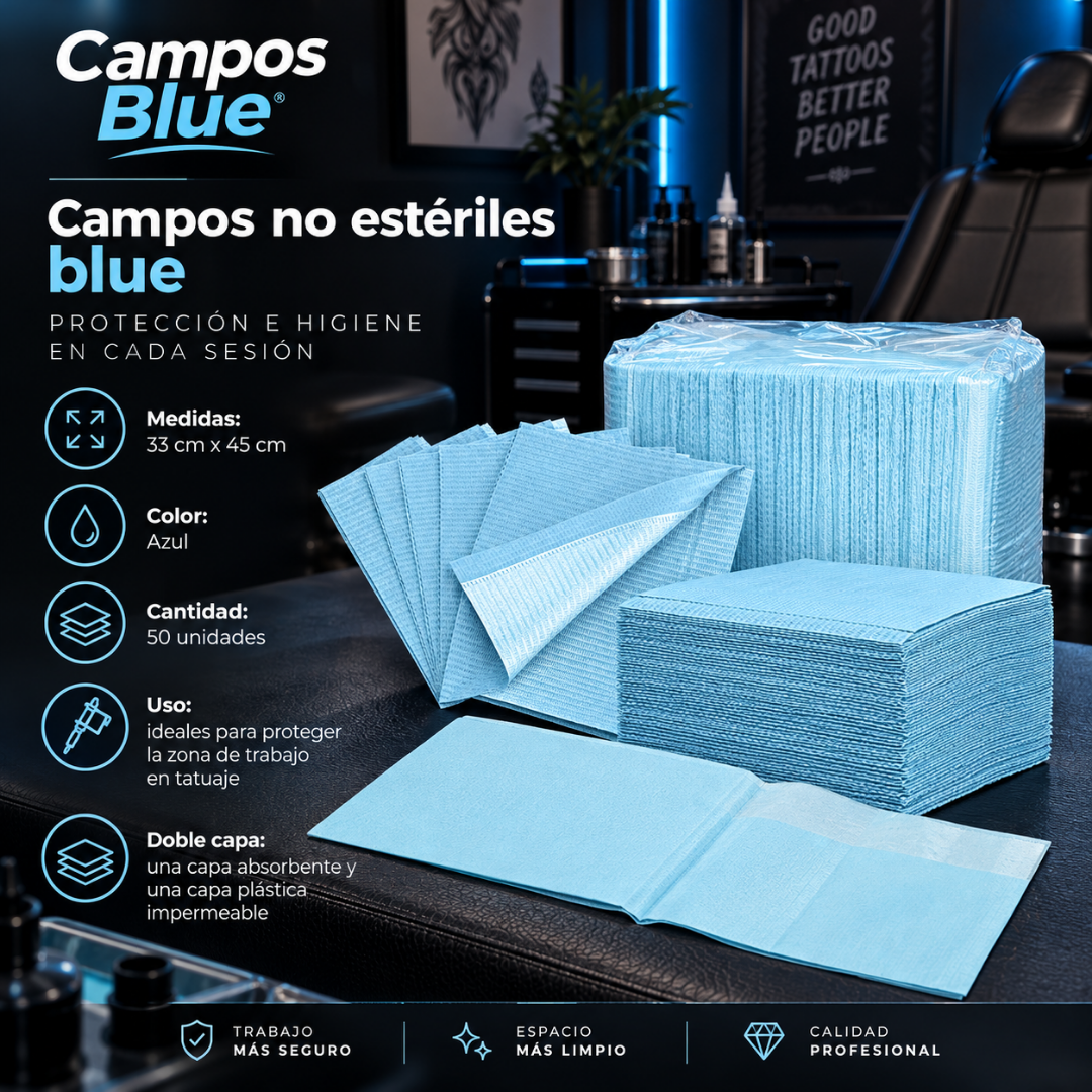 Campos No Estériles Blue 50Uds