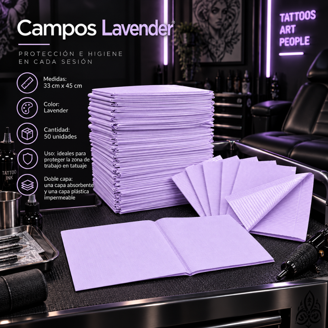 Campos No Estériles Lavender 50Uds