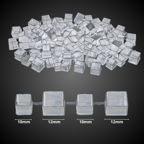 Tampas modulares brancas cortadas - 500 unidades