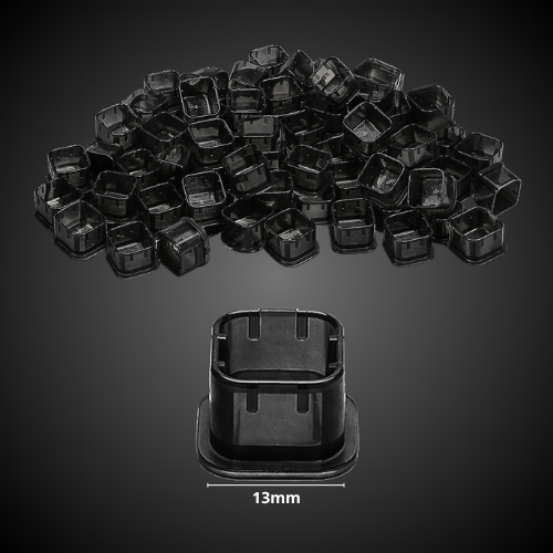 Cápsulas modulares pretas, 100 unidades