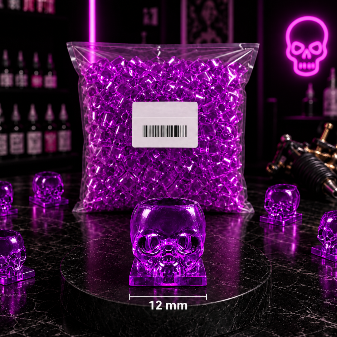 Caps Tattoo Skull Purple 12mm 200 Unidades