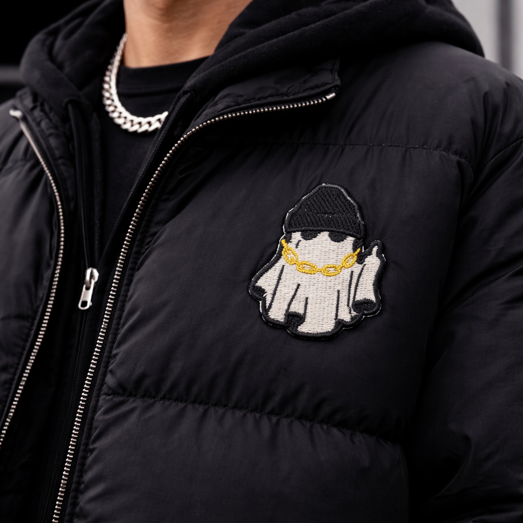 Artista de graffiti Hink Glowing Patch Ghost