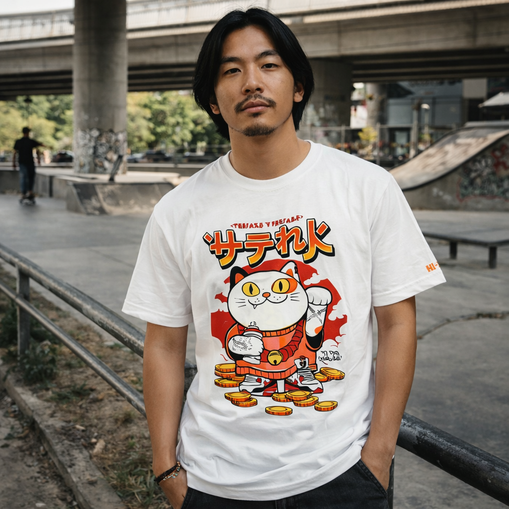 Hink Camiseta Maneki Neko