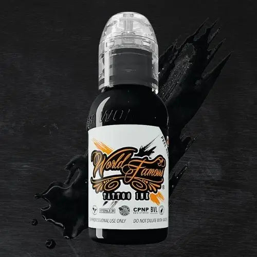 World Famous Ink Pitch Black 1oz