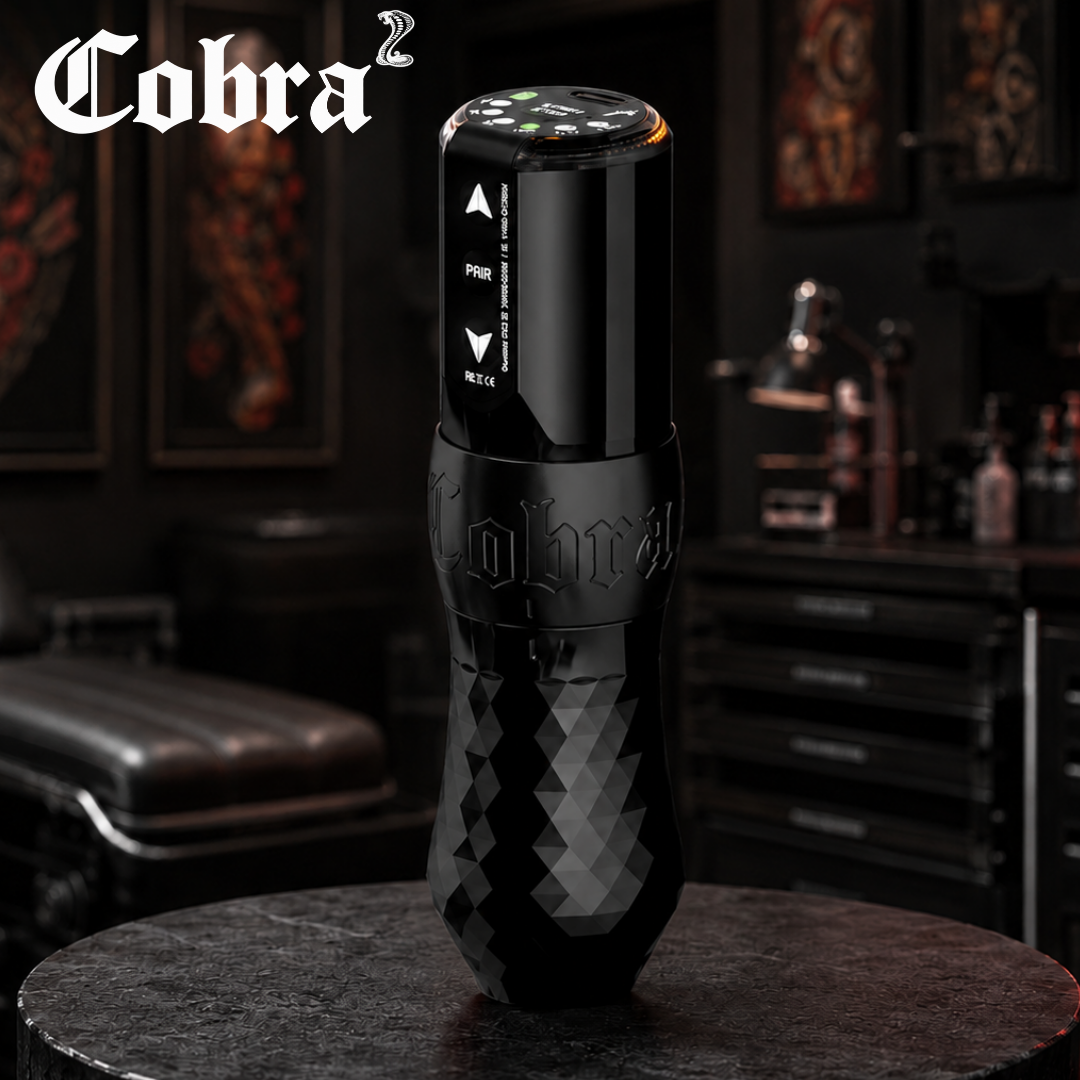 Ink Machines Cobra Tattoo Machine Grip 37mm Evil Black
