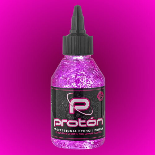 Estêncil de próton rosa