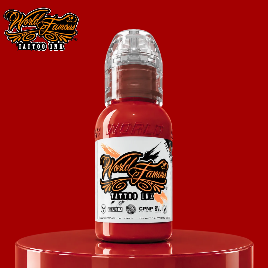 World Famous Ink Red Hot 1oz