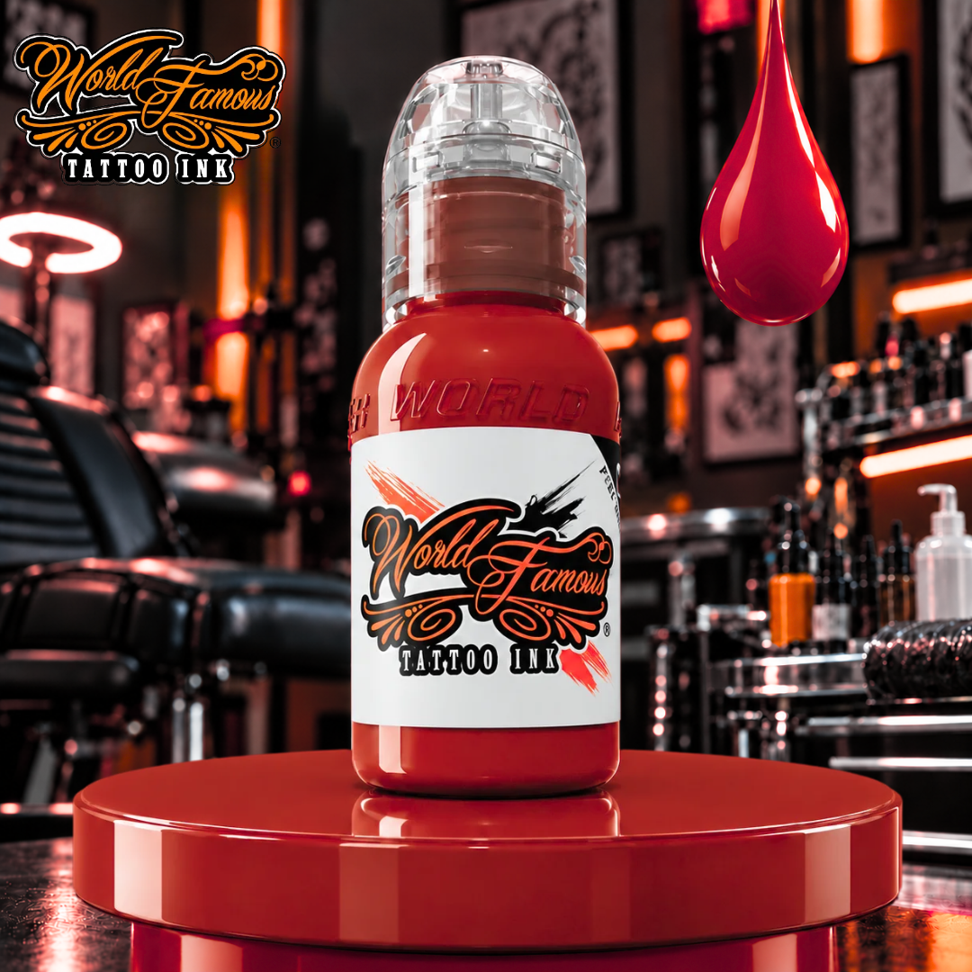 World Famous Ink Red Hot 1oz