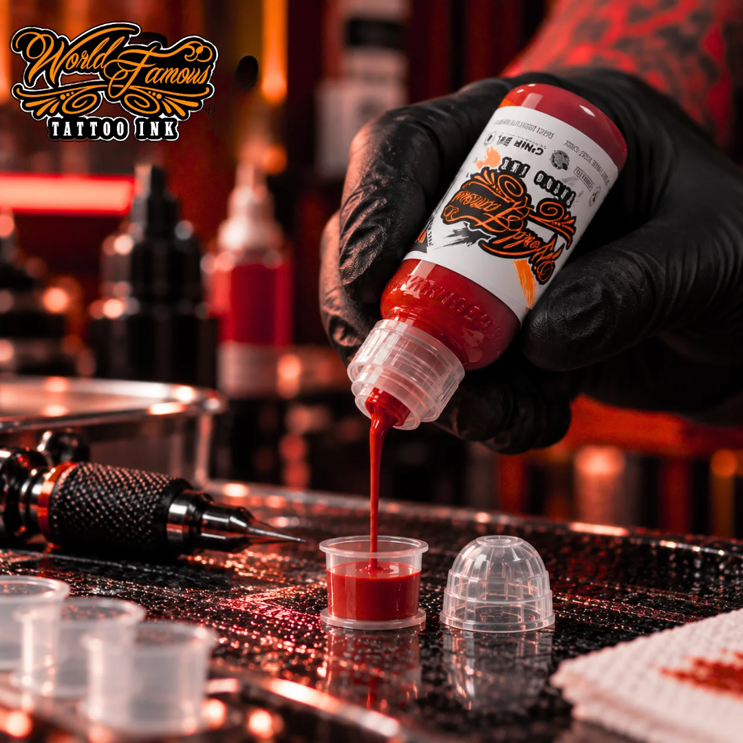 World Famous Ink Red Hot 1oz