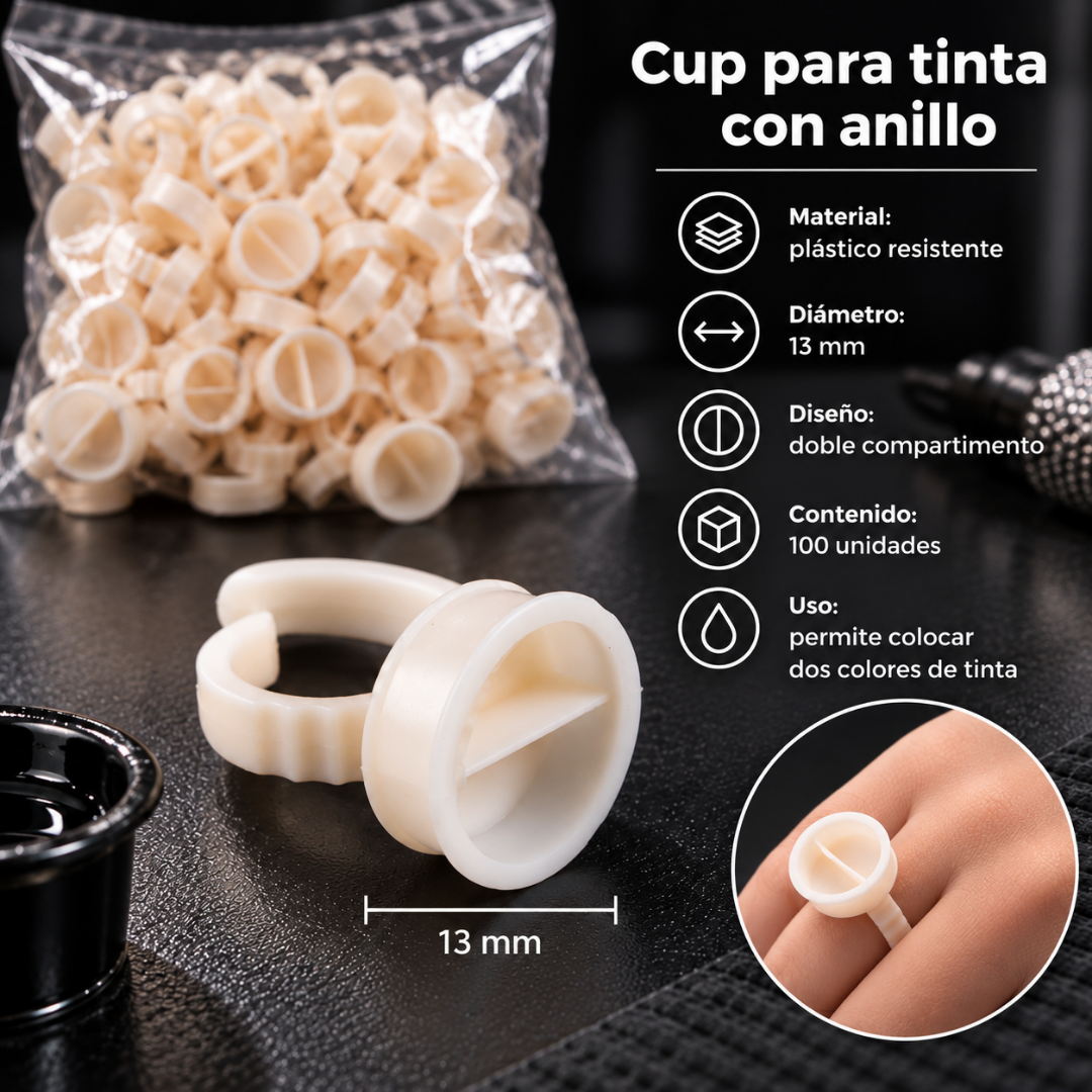 Caps Anillos Silicona Divididos 13mm 100 Unidades