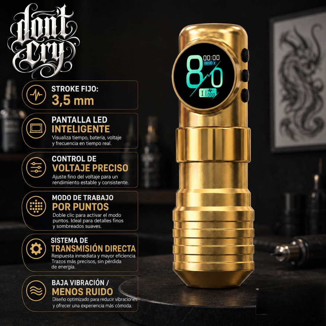 Don´t Cry Hustle Stroke 3,5mm Gold