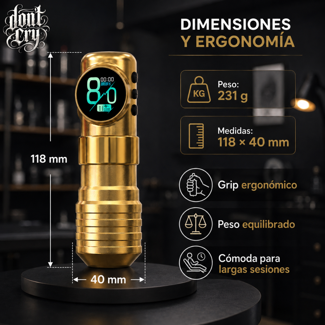 Don´t Cry Hustle Stroke 3,5mm Gold