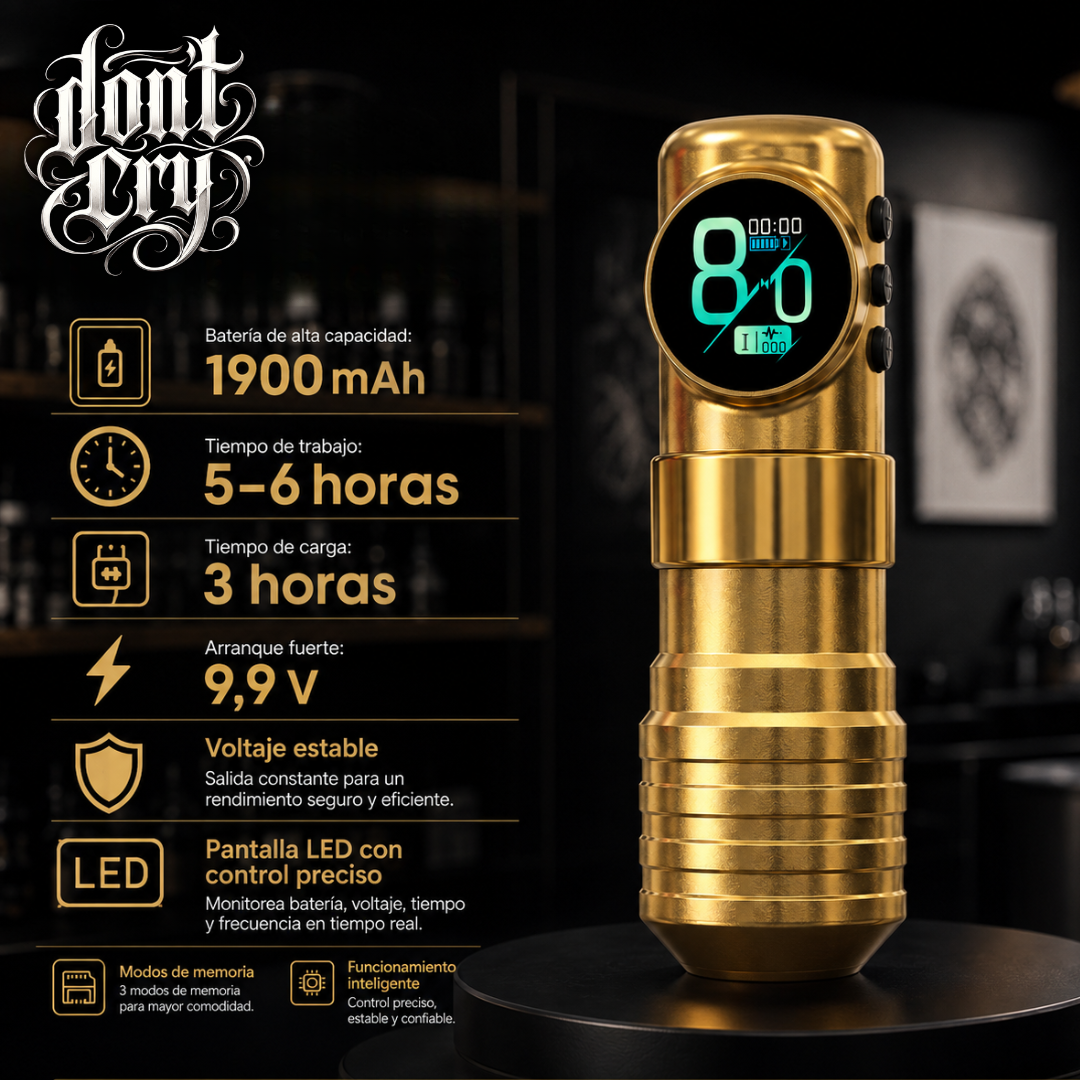 Don´t Cry Hustle Stroke 3,5mm Gold