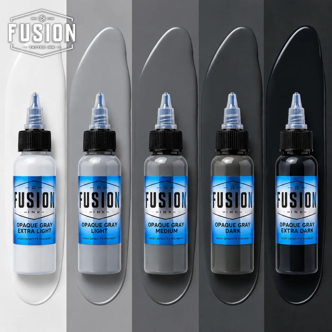 Fusion Ink Opaque Grey Set x5 1oz