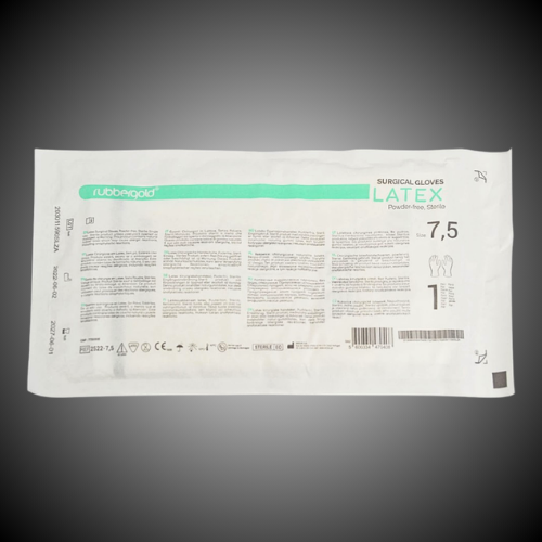 Luva cirúrgica estéril em látex