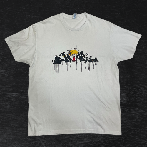 Hink Camiseta Blanca Graffiti Hink