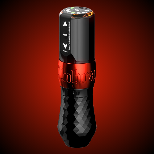 Ink Machines Cobra Tattoo Machine Grip 30mm Devilish Red