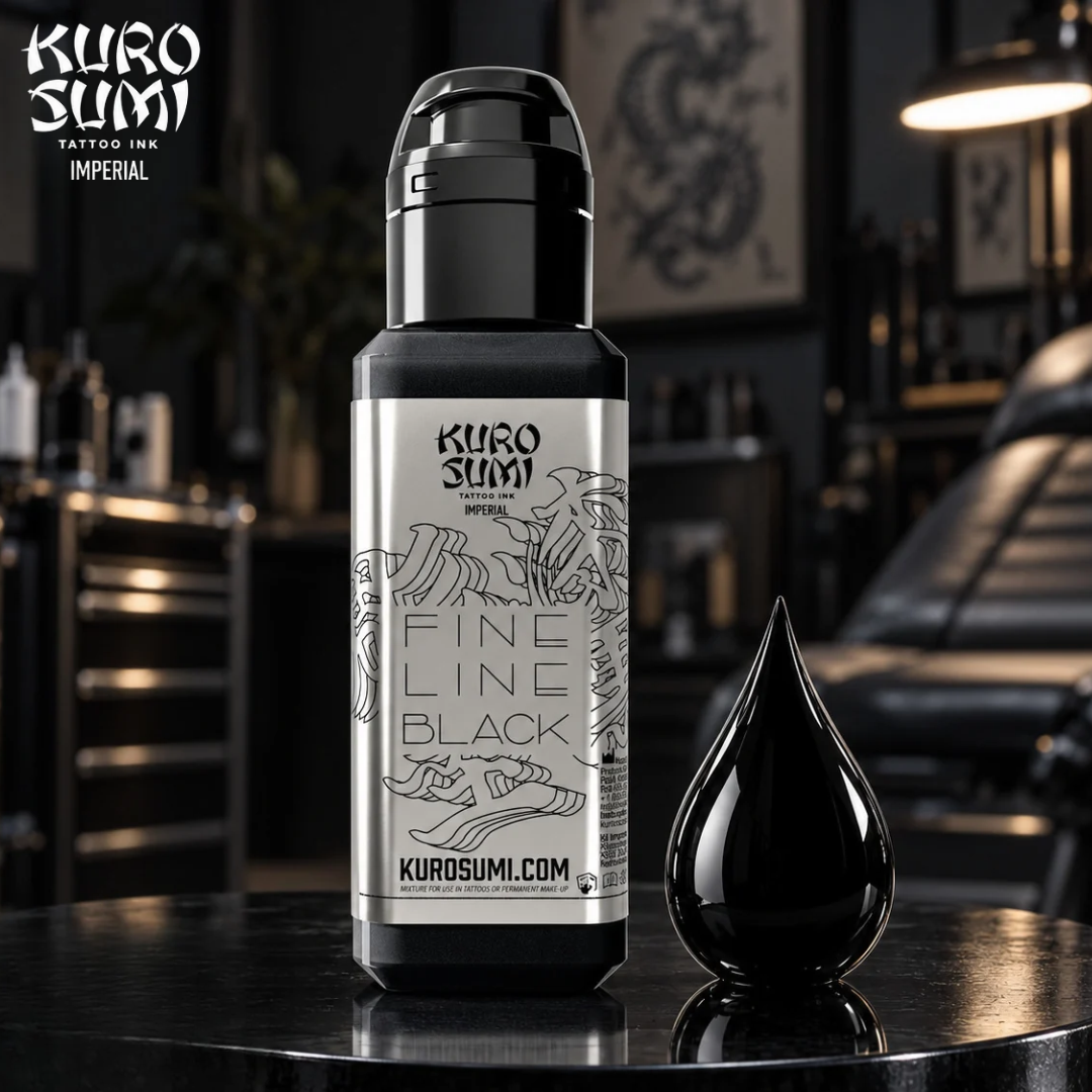 Kuro Sumi Imperial Tattoo Ink Fine Line Black 1,5oz (44 ml)
