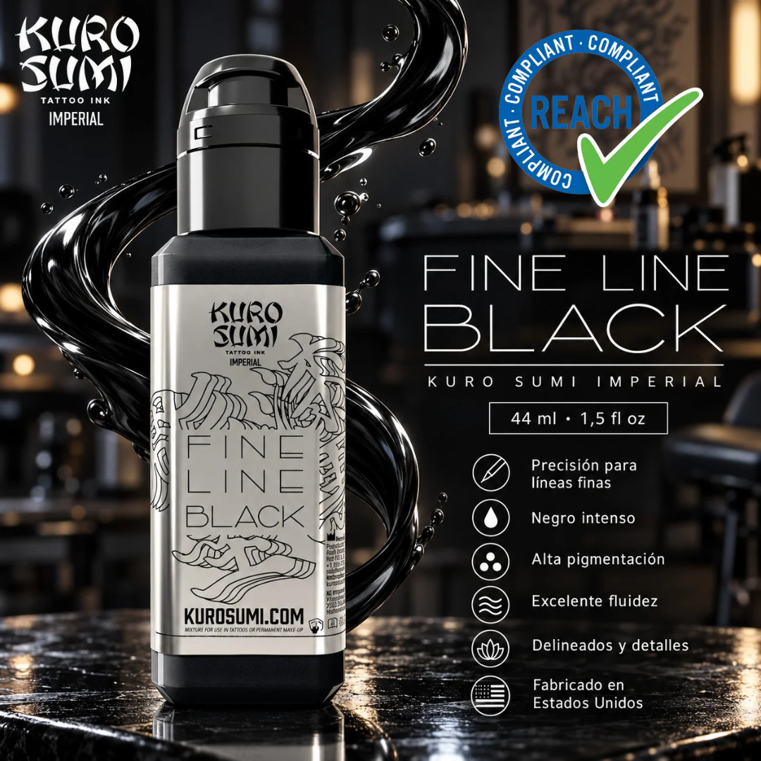 Kuro Sumi Imperial Tattoo Ink Fine Line Black 1,5oz (44 ml)