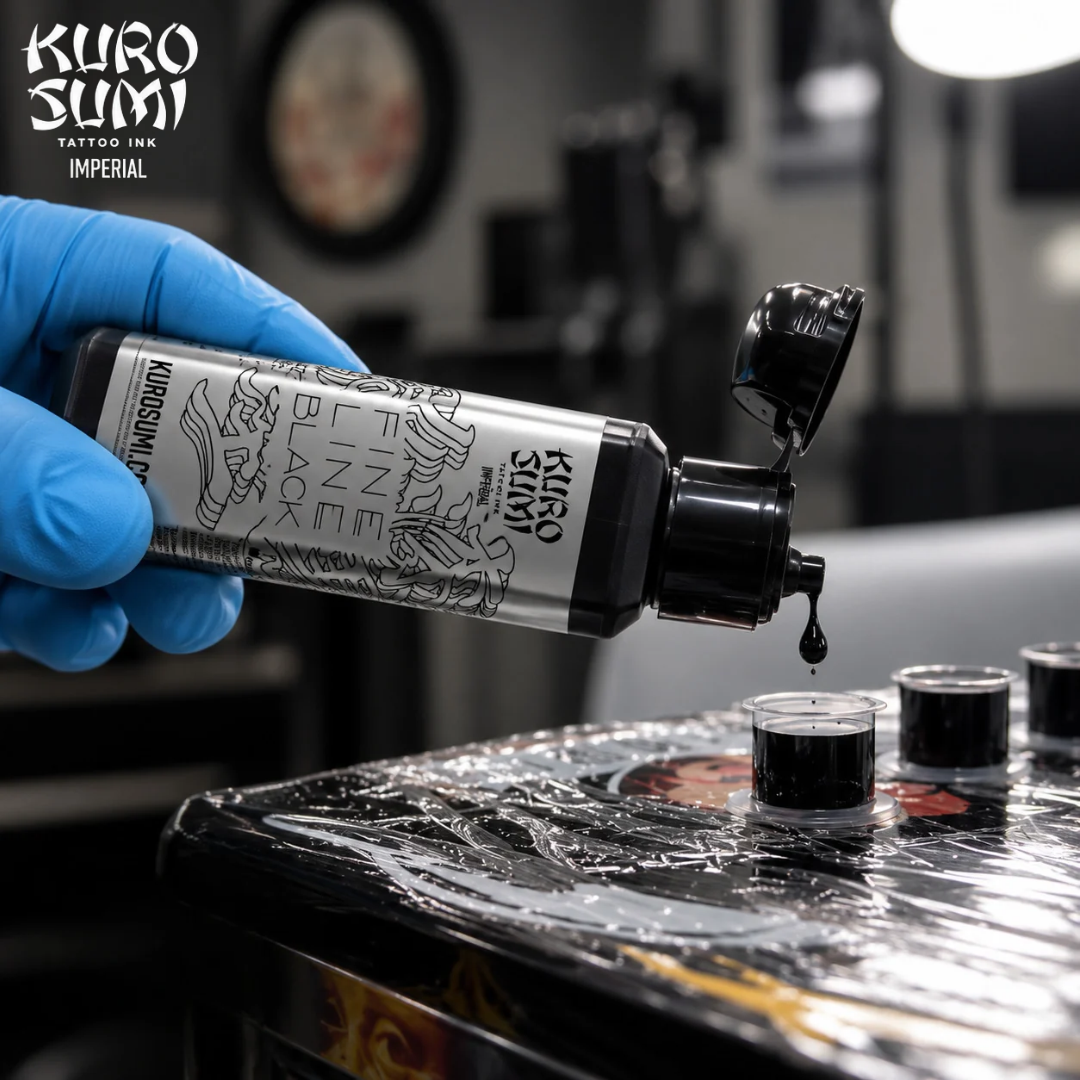 Kuro Sumi Imperial Tattoo Ink Fine Line Black 1,5oz (44 ml)