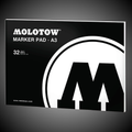 Bloco Marcador Molotow Branco DIN A3