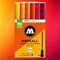 Molotow Pack 6 Acrylic Markers One4all 2mm Hot Set