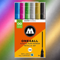 Molotow Pack 6 Acrylic Markers One4all 2mm Metallic Set