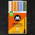 Conjunto de 6 Marcadores Acrílicos Molotow One4all 2mm Pastel Modern