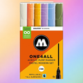 Molotow Pack of 6 One4all Acrylic Markers 2mm Pastel Modern Set