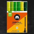 Conjunto de 6 Marcadores Acrílicos Molotow One4all 4mm Verde