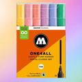 Molotow Pack of 6 One4all Acrylic Markers 4mm Pastel Classic Set