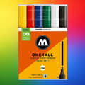 Conjunto básico de 6 marcadores acrílicos Molotow One4all 4mm 1