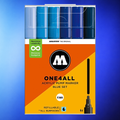 Molotow Pack x6 Rotuladores Acrílicos One4all 4mm Blue Set