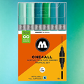 Molotow Pack of 6 One4all Acrylic Markers 1.5mm-4mm Tropical Set