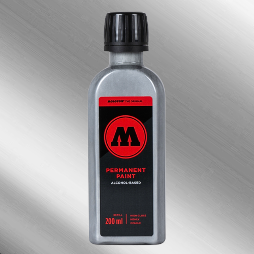 Recarga de álcool para tinta permanente Molotow 200ml cromado