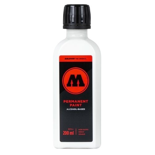 Molotow Permanent Paint Alcohol Refill 200ml Signal White